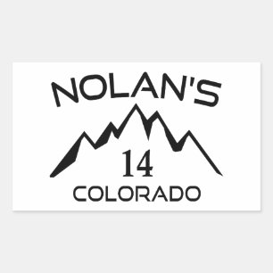 Nolan's 14 Colorado Rectangular Sticker