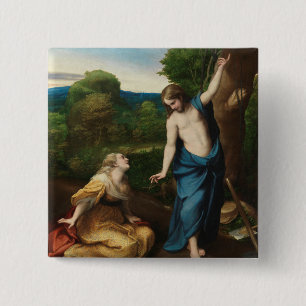 Noli me tangere 15 cm square badge