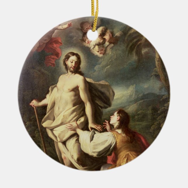 Noli Me Tangere Ceramic Tree Decoration (Front)