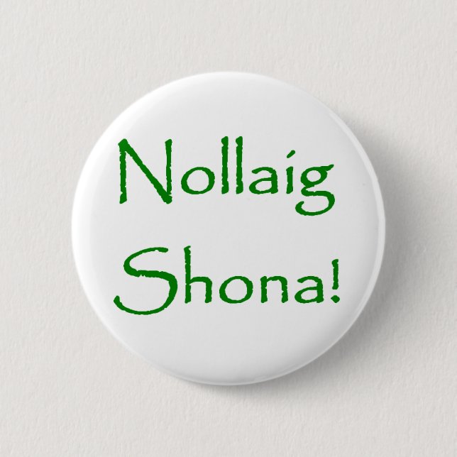 Nollaig Shona 6 Cm Round Badge (Front)