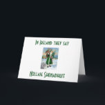 Nollaig Shonadhuit an IRISH SANTA MERRY CHRISTMAS Holiday Card<br><div class="desc">NOLLAIG SHONADHUIT IS THE WAY THEY SAY IT IN IRELAND!</div>