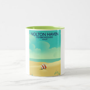 Nolton Haven Pembrokeshire Wales Two-Tone Coffee Mug