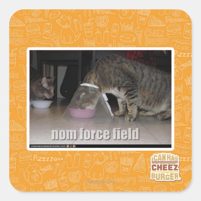 nom force field square sticker (Front)