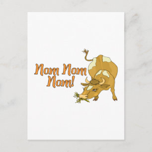 Nom Nom Cow Postcard