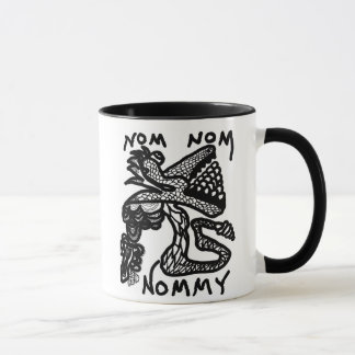 NOM NOM monster coffee mug