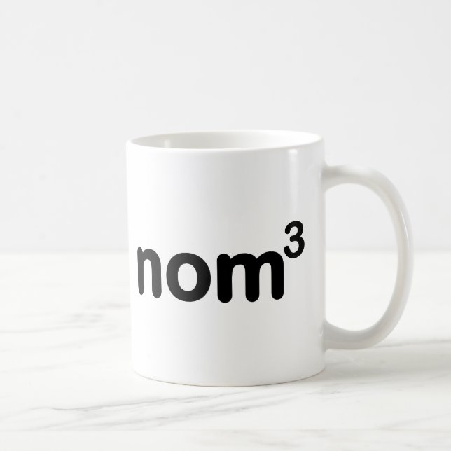 Nom nom nom coffee mug (Right)