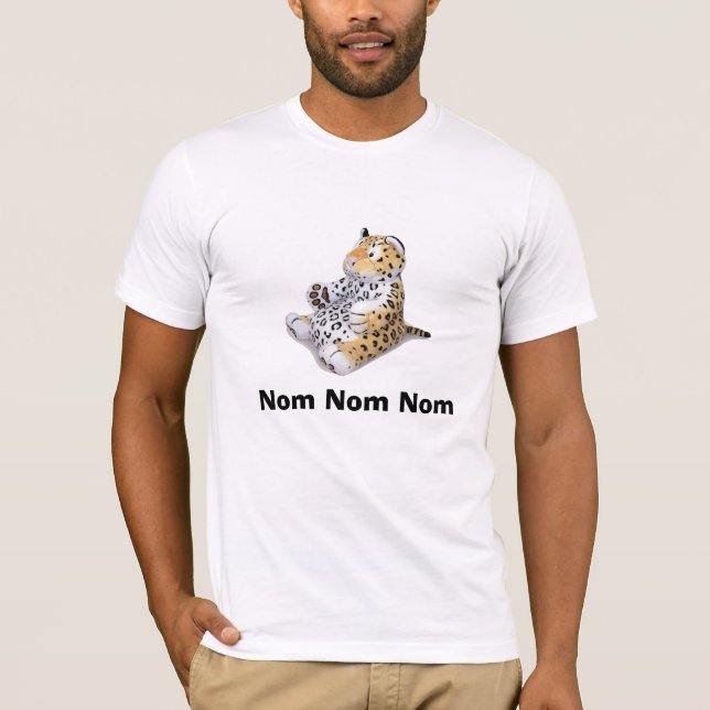 Nom Nom Nom Leopard T-Shirt (Front)