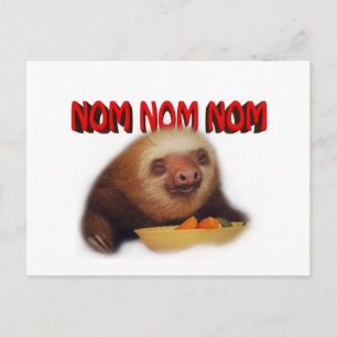 nom nom nom postcard