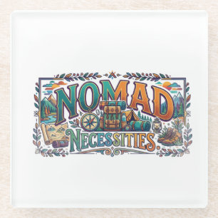 Nomad Necessities T-Shirt Glass Coaster