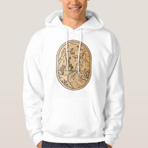Nomad Reverie - Moon Crescent Portrait Hoodie