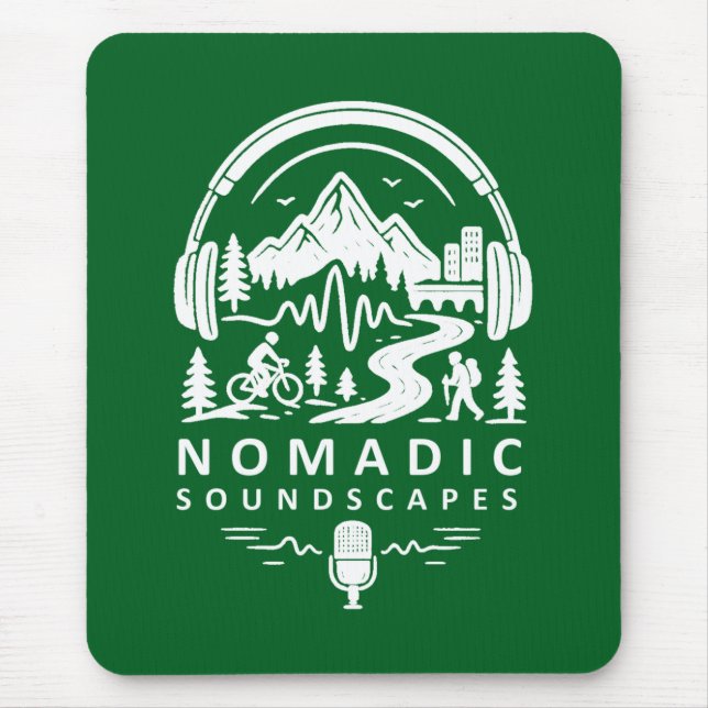Nomadic Soundscapes - Elegant Mouse Pad (Front)