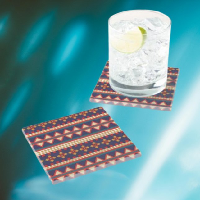 Nomadic Threads | Aztec Pattern Coaster (Creator Uploaded)