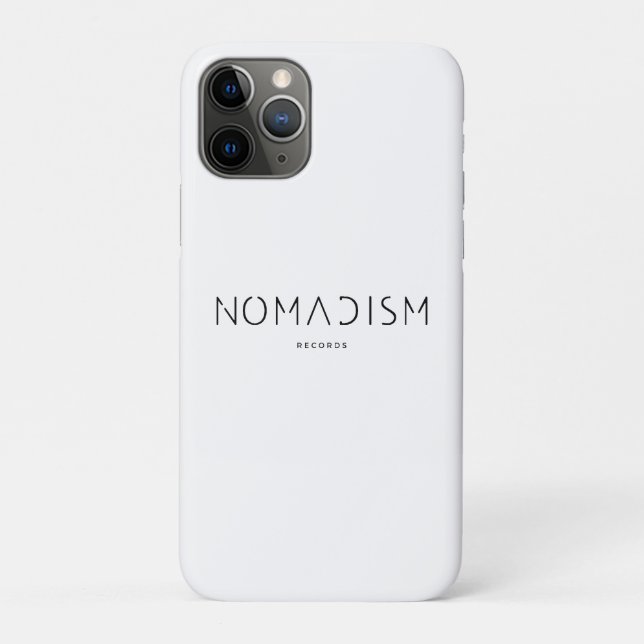 Nomadism Records Black Logo Case-Mate iPhone Case (Back)