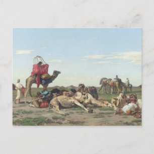 Nomads in the Desert, 1861 Postcard