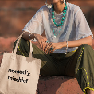 Nomad's Mischief Wanderlust Traveller Travel Tote Bag