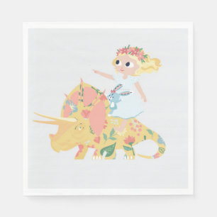 Nomi & Brave Ride Triceratops Napkin