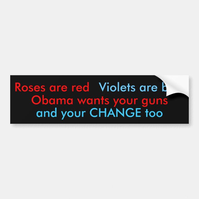 nOmObama Bumper Sticker (Front)