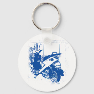 Non Apparel Blue Buddy Scooter Key Ring