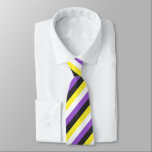 Non-Binary Flag Neck Tie<br><div class="desc">A simple design featuring the colors of the non-binary flag :)</div>