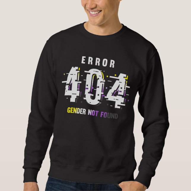 Non Binary Gender LGBTQ Queer Pride Sweatshirt (Front)