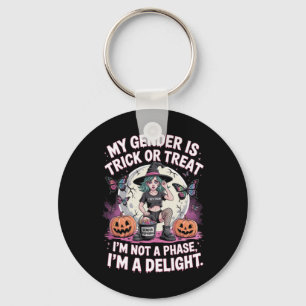 Non-binary Halloween Witch Pronouns Not A Phase Th Key Ring