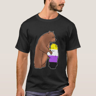 Non Binary Mama Bear Queer Kid  T-Shirt
