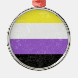 Non-Binary Metal Ornament