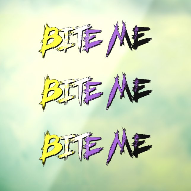 Non-Binary Pride Bite Me (Sheet 3)