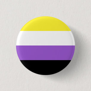 Non binary Pride Flag 3 Cm Round Badge