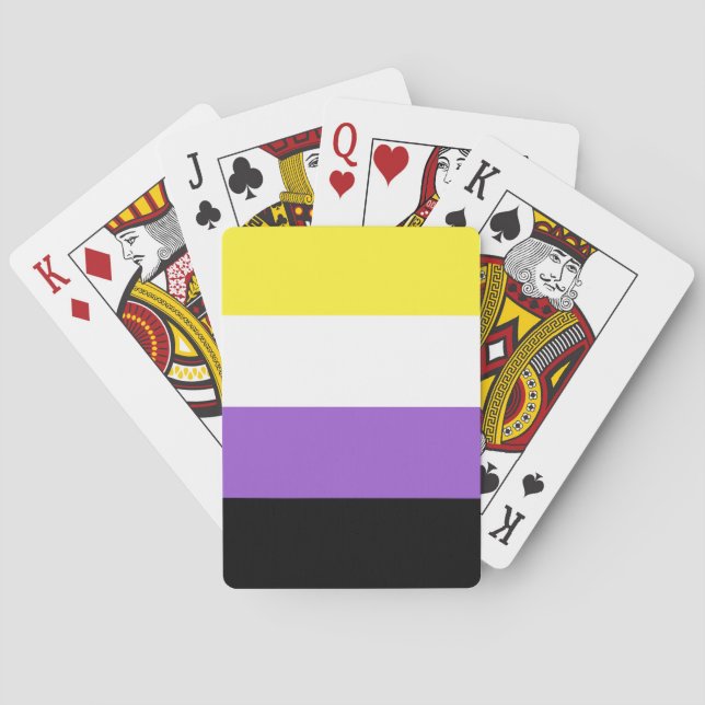 Non Binary Pride Flag Playing Cards (Back)