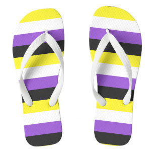 Non-Binary Pride flag Thongs