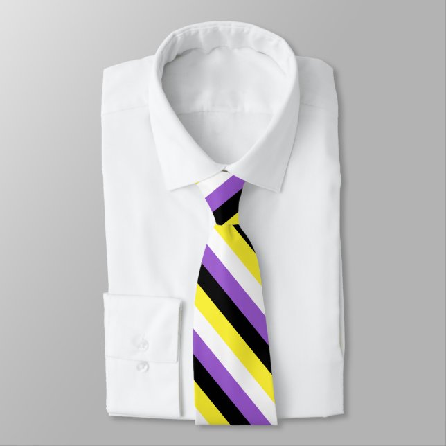 Non Binary Pride Flag Tie (Tied)