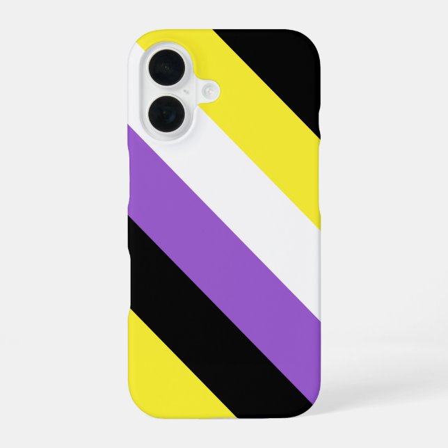Non Binary Pride iPhone 16 Case (Back)
