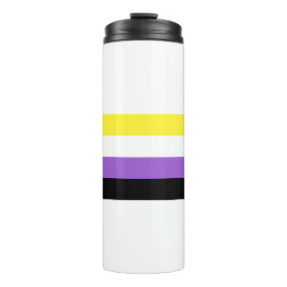 Non Binary Pride Thermal Tumbler