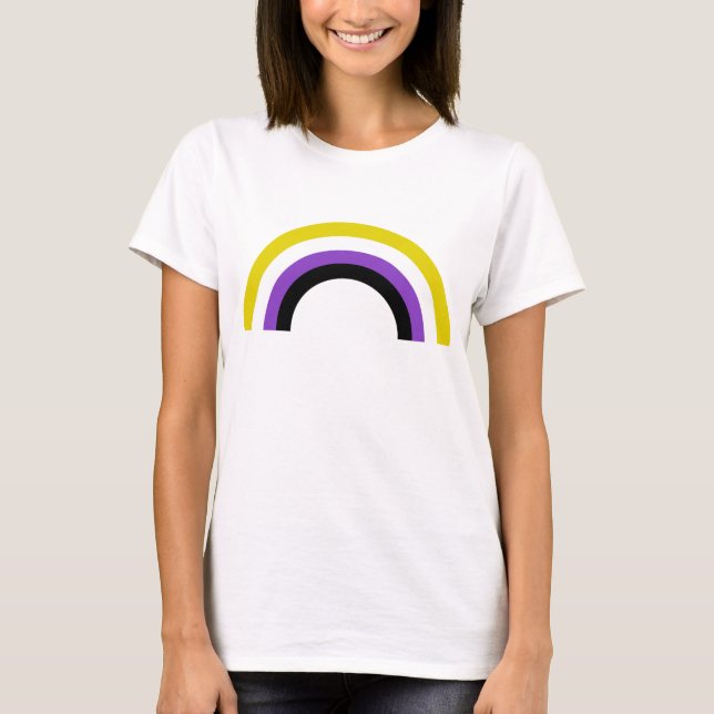 Non-Binary Rainbow Non Binary Pride Flag T-Shirt (Front)