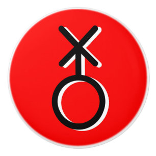 non binary symbol gender gay sexuality identity ceramic knob