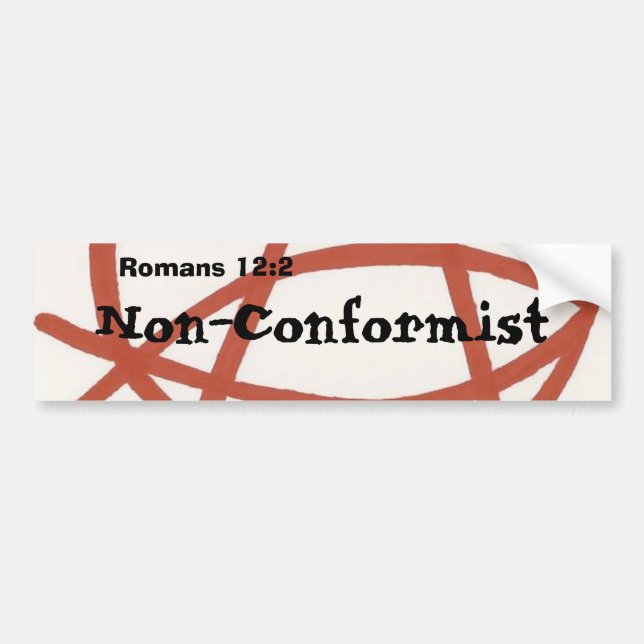 Non-Conformist Bumper Sticker (Front)