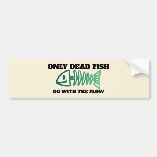 Non Conformist - Not Going With The Flow Bumper St Sticker (Front)