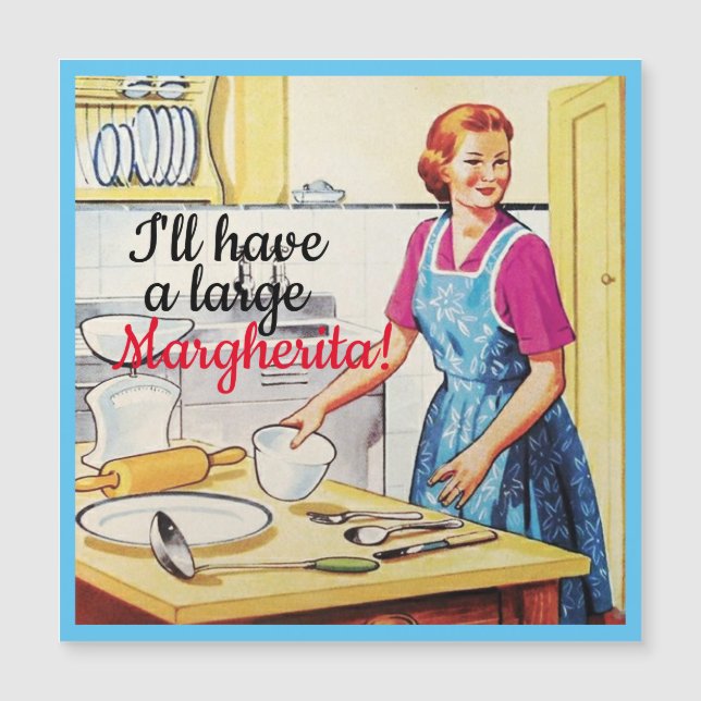 Non-cooking Wife's Vintage Fifties Kitchen Slogans (Front)