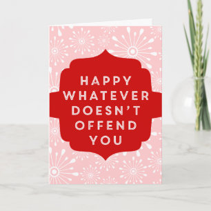 Non-Denominational Secular Greetings! Holiday Card