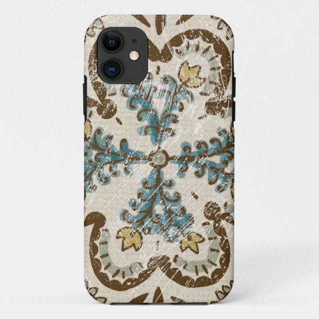 Non-Embellished Batik Square II Case-Mate iPhone Case (Back)