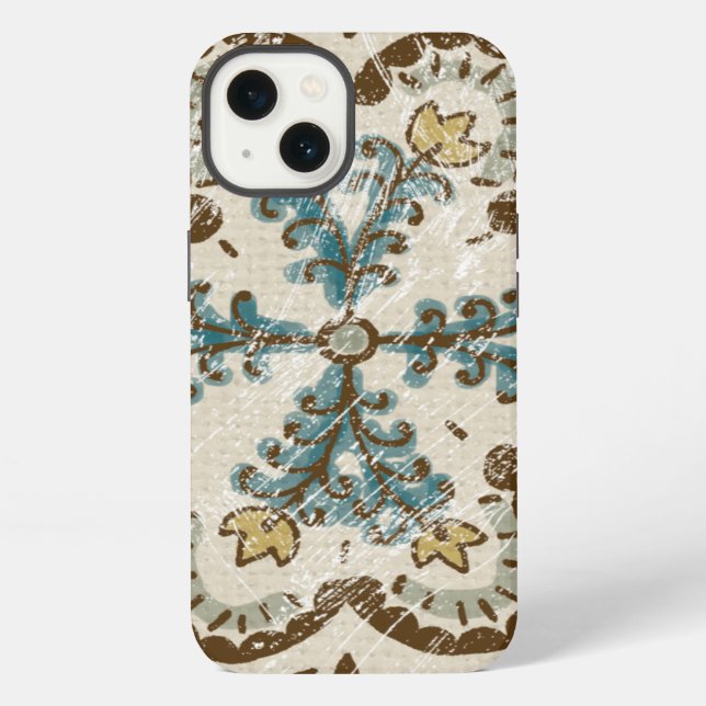 Non-Embellished Batik Square II iPhone Case (Back)