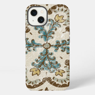 Non-Embellished Batik Square II iPhone Case