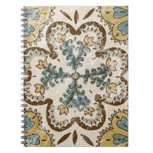 Non-Embellished Batik Square II Notebook