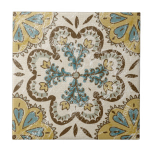 Non-Embellished Batik Square II Tile