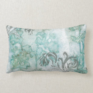 Non-Embellished Flower Spray III Lumbar Cushion