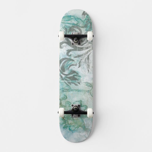 Non-Embellished Flower Spray III Skateboard (Front)