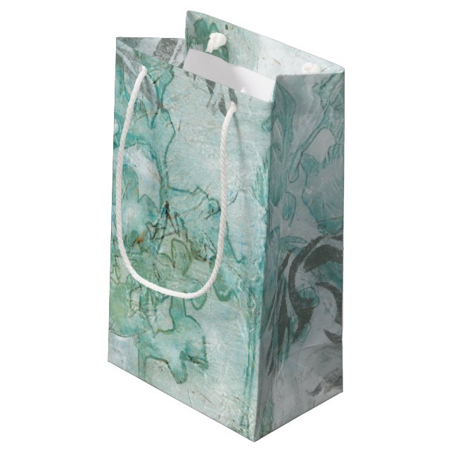 Non-Embellished Flower Spray III Small Gift Bag (Back Angled)