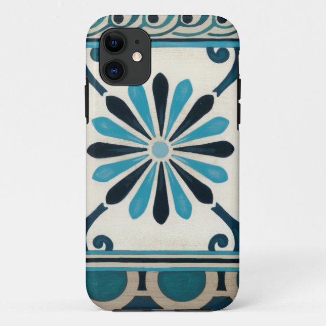 Non-Embellished Indigo Frieze II Case-Mate iPhone Case (Back)