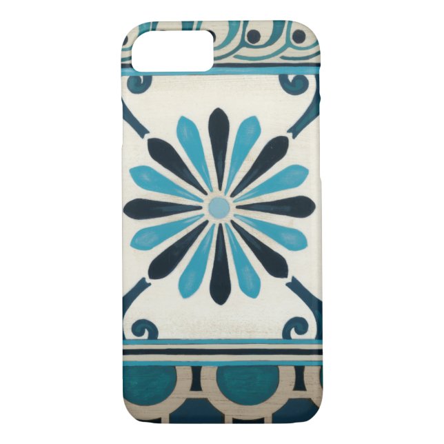 Non-Embellished Indigo Frieze II Case-Mate iPhone Case (Back)